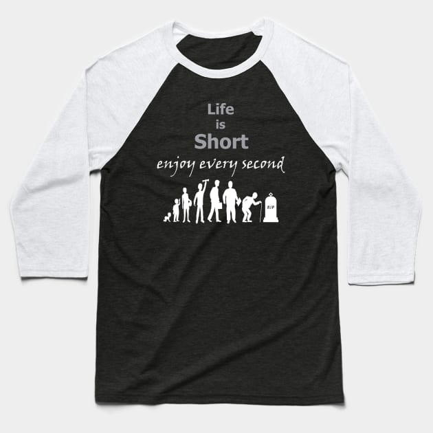 Life Baseball T-Shirt by Goda's mind